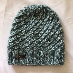 Adidas hand knit beanie. Dusty green mint color